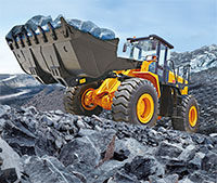 07 Wheel Loader 757K, Tier 2, Operating Weight 17300kg, Rated Load 162kW, 220hp, Bucket Capacity 3.0m3